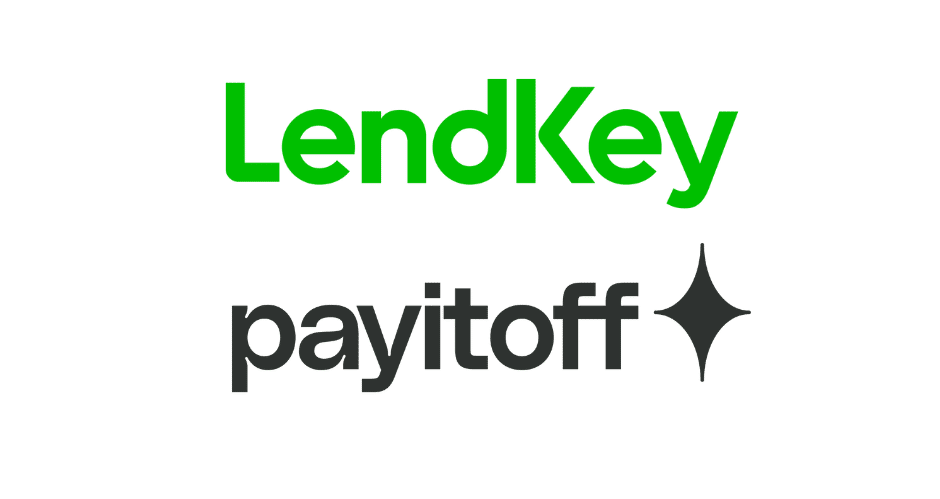 LendKey and Payitoff logos: A combination of the LendKey and Payitoff logos, representing their partnership