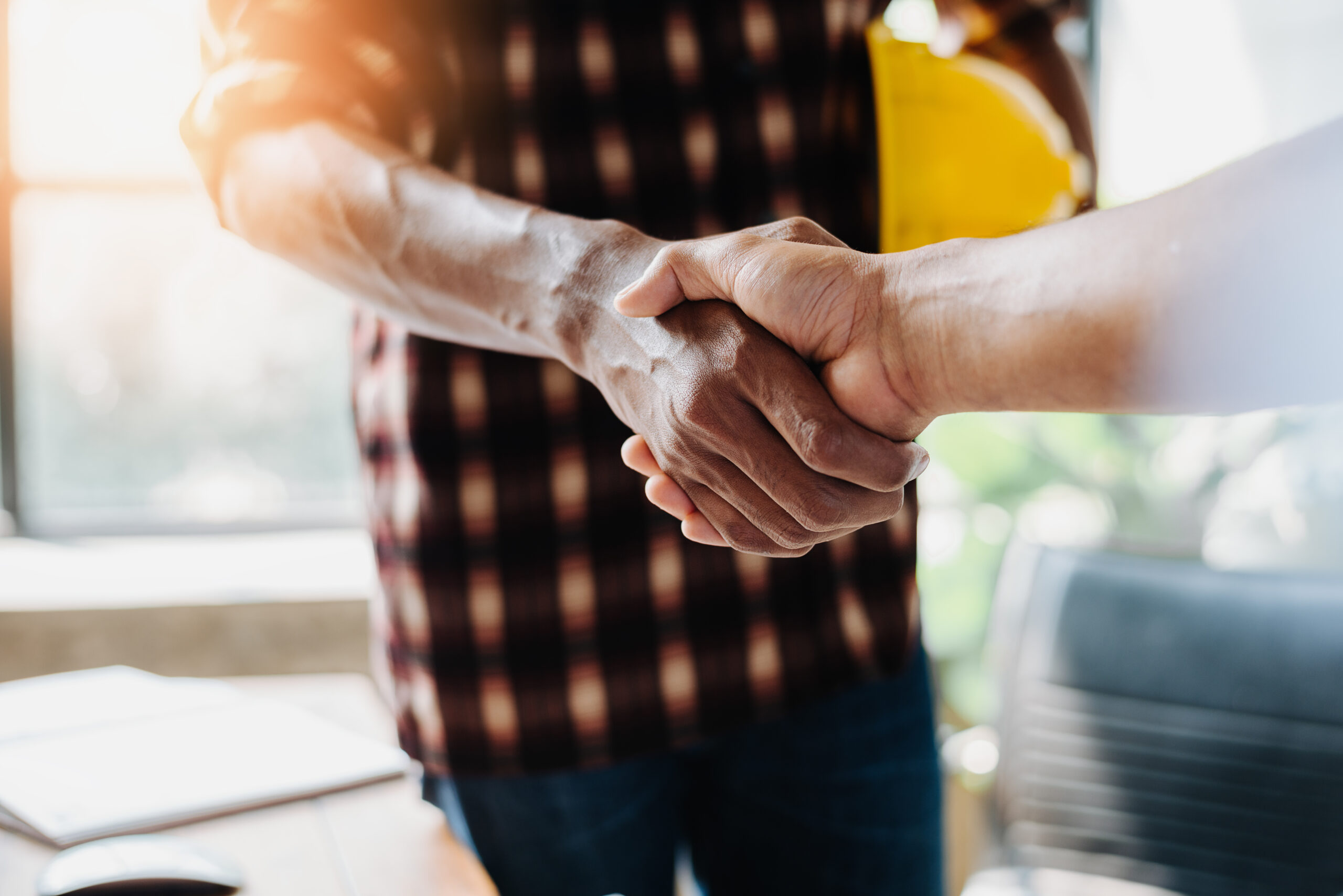 Contractor Shaking Hands